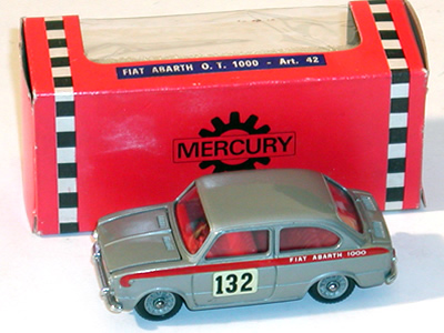 MERCURY FIAT ABARTH 1000 art.42 ミニカー AESSEMODELS.IT - MERCURY N.42 - FIAT ABARTH OT 1000